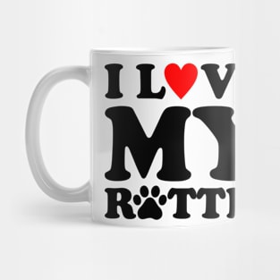 I Love My Rottie Mug